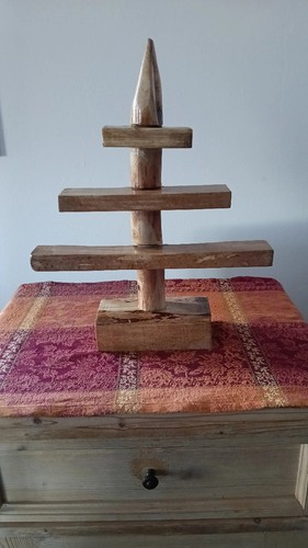 Porta candele legno forma - legno,
