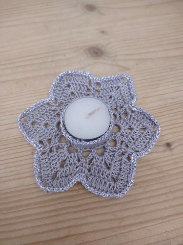 Porta candele uncinetto natale - uncinetto,