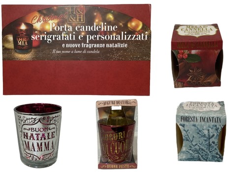Natale christmas porta candele - natale,