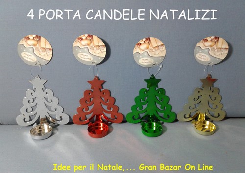 Natale porta candele albero - porta,